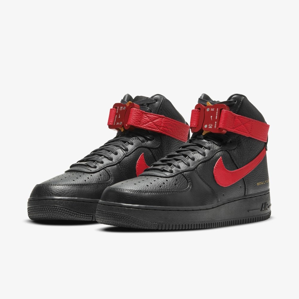 ALYX x Nike Air Force 1 High Black Red CQ4018 004 Grailify